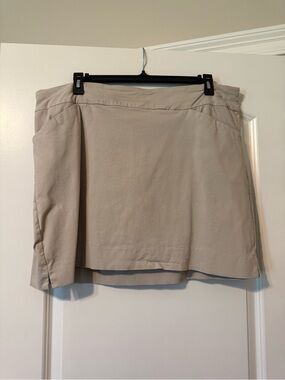 JM Collection Khaki Mini Skort